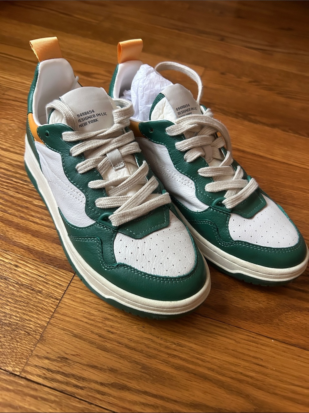 Women’s Steve Madden Green white and yellow sneakers